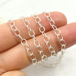 Load image into Gallery viewer, 2207SS. 925 Sterling Silver Round Link Chain