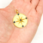 Load image into Gallery viewer, Buy Now Silver Round Star Pendant with Gemstone