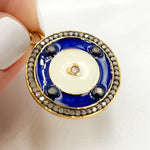 Load image into Gallery viewer, Buy Now Silver Round Heart Enamel Pendants