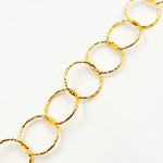 Load image into Gallery viewer, Sterling Silver Hammered Round Link Chain