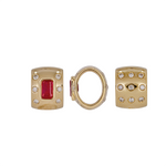 Load image into Gallery viewer, 14K Solid Gold Diamond and Gemstone Charm