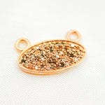 Load image into Gallery viewer, DC927. Diamond Sterling Silver Oval Pendant