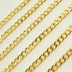 Load image into Gallery viewer, 2810CHRGF. Gold Filled Flat Curb Link Chain