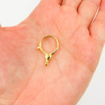 Load image into Gallery viewer, 239GP. 23MM Gold-plated Sterling Silver Round Trigger Clasp