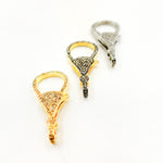 Load image into Gallery viewer, Buy Now Silver Pear Shape Trigger Clasp