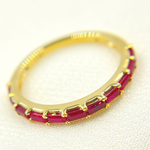 Load image into Gallery viewer, 14K Solid Yellow Gold Ruby Ring.