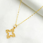 Load image into Gallery viewer, 14k Solid Gold Diamond Flower Charm. GDP289