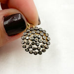 Load image into Gallery viewer, Diamond Sterling Silver Round Charm