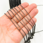 Load image into Gallery viewer, Oxidized 925 Sterling Silver Rolo Chains