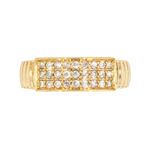 Load image into Gallery viewer, 14K Solid Gold Diamond Band Ring