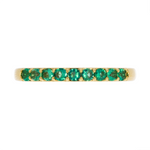 Load image into Gallery viewer, RAZ01843EM. 14K Solid Gold Emerald Band Ring