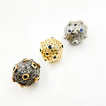 Load image into Gallery viewer, DC845. Diamond & Sterling Silver Round Bead
