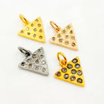 Load image into Gallery viewer, DC701. Diamond Sterling Silver Triangle Charm