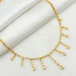 Load image into Gallery viewer, NFR71416. 14K Solid Gold Diamond Dangle Necklace