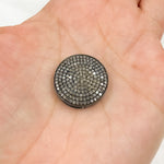 Load image into Gallery viewer, DC952. Diamond Sterling Silver Round Connector