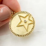 Load image into Gallery viewer, Silver Round Star Pendant