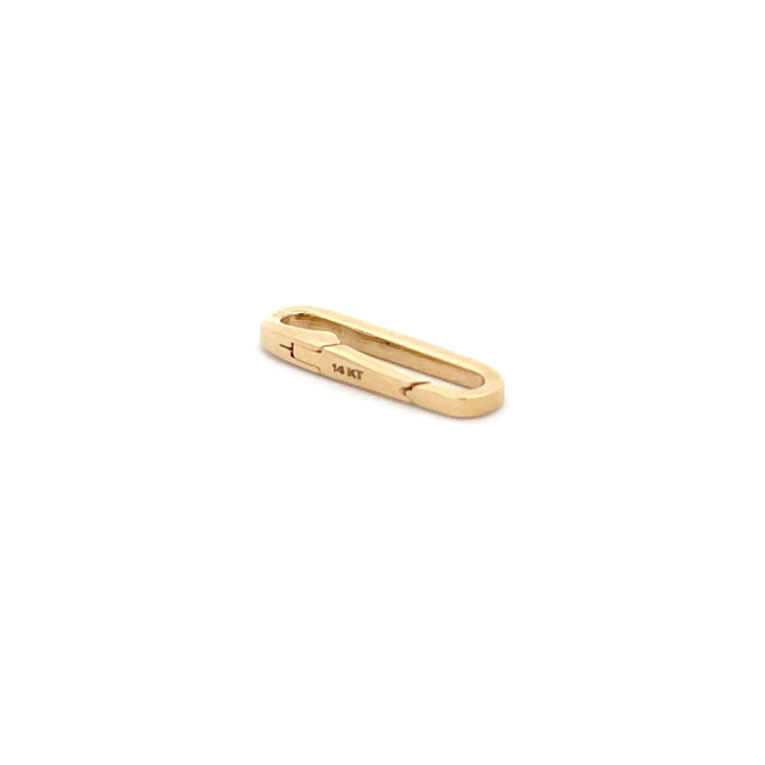 1361-14K. 14K Solid Gold Oval Clasp 21x6mm