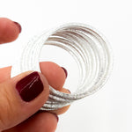 Load image into Gallery viewer, White Sterling Silver Ring Connectors