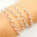 Load image into Gallery viewer, Sterling Silver Rolo Chains