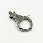 Load image into Gallery viewer, Diamond Sterling Silver Fish Shape Trigger Clasp