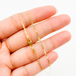 Load image into Gallery viewer, 030FLP120T218K. 18K Solid Gold Flat Marina Link Chain