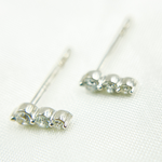 Load image into Gallery viewer, ER413586. 14k Solid Gold Diamond Dots Studs