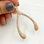 Load image into Gallery viewer, DP322. Diamond Sterling Silver Wishbone Pendant