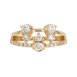 Load image into Gallery viewer, 14K Solid Gold Pear Diamond Ring.
