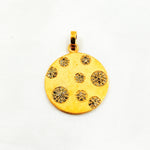 Load image into Gallery viewer, DP260. Diamond Sterling Silver Round Pendant