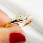 Load image into Gallery viewer, 14K Solid Gold Diamond Ring.