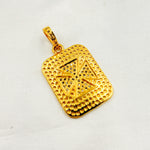 Load image into Gallery viewer, DP024. Diamond Sterling Silver Rectangle Cross Pendant
