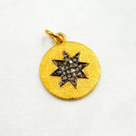 Load image into Gallery viewer, DC216. Diamond & Sterling Silver Round Star Pendant