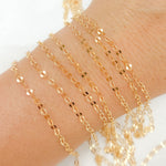 Load image into Gallery viewer, 1208GF. 14K Gold Filled Flat Oval Link Chain