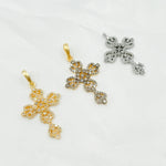 Load image into Gallery viewer, DC316. Diamond Sterling Silver Cross Pendant