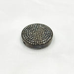 Load image into Gallery viewer, DC952. Diamond Sterling Silver Round Connector