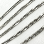 Load image into Gallery viewer, Y68OX. Oxidized Sterling Silver Solid Double Curb Chain