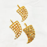 Load image into Gallery viewer, DSP042. Diamond Silver Gemstone Horn Pendant