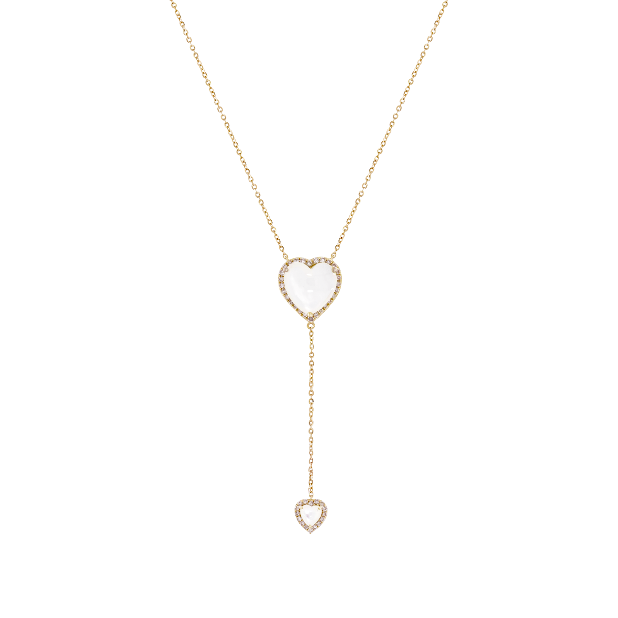 14K Solid Gold Diamond and Gemstone Necklace