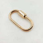 Load image into Gallery viewer, DC604. Sterling Silver Screw Oval Clasp