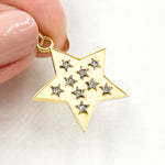 Load image into Gallery viewer, DP776. Diamond Sterling Silver Star Pendant