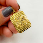Load image into Gallery viewer, DP024. Diamond Sterling Silver Rectangle Cross Pendant
