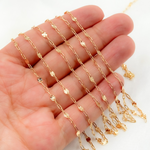 Load image into Gallery viewer, V227GF. 14k Gold Filled Paperclip and Diamond Cut Marina Link Chain