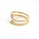Load image into Gallery viewer, 14k Solid Yellow Gold Diamond Ring.