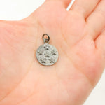 Load image into Gallery viewer, DC410. Diamond Sterling Silver Round Star Charm