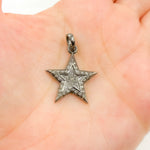 Load image into Gallery viewer, DC234. Diamond Silver Star Pendant