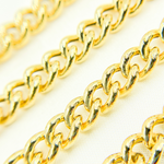 Load image into Gallery viewer, Gold Plated 925 Sterling Silver Hollow Curb Chain. Y4GP
