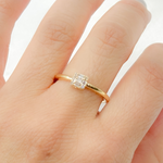 Load image into Gallery viewer, 14k Solid Gold Baguette Statement Diamond Ring