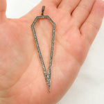 Load image into Gallery viewer, DP054. Diamond Silver Arrow Pendant