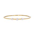 Load image into Gallery viewer, BND68392. 14K Solid Gold Diamond Bangle
