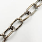 Load image into Gallery viewer, Buy Oxidized Sterling Silver Textured Oval Chain